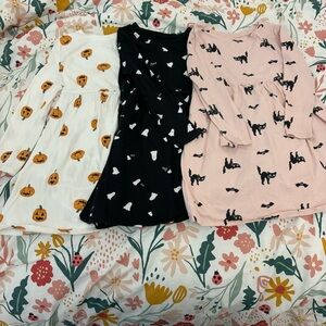 Old Navy Toddler Girl’s Halloween Long Sleeve Dress Lot (3) Size 5T